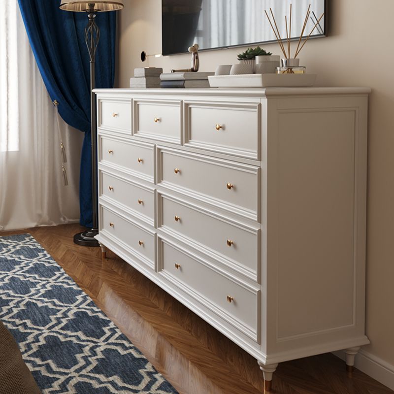 Traditional Storage Chest Solid Wood Dresser with 9/8/7/5 Drawers