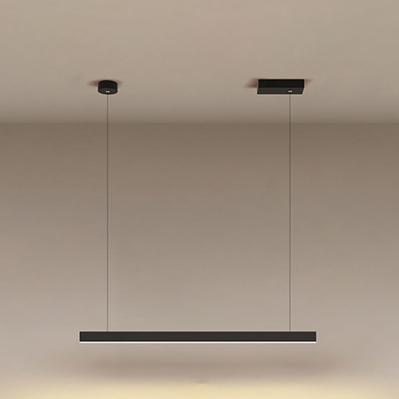 Luz colgante colgante de metal ligero de isla simple moderna para sala de estar para sala de estar