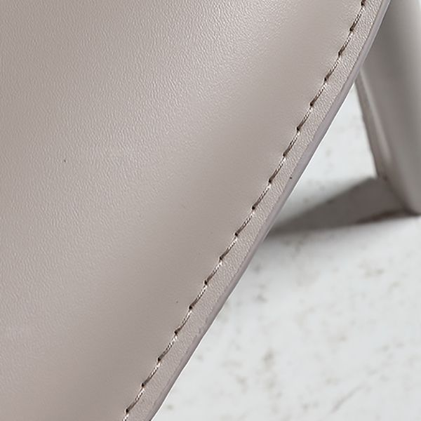 Modern Dining Room Dining Chair Faux Leather Arm Parsons Chair