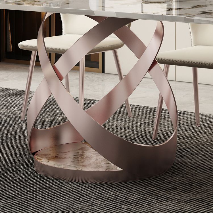 1/4/5/7/9 Pieces Dining Chairs Set Dining Table Set with Sintered Stone Top