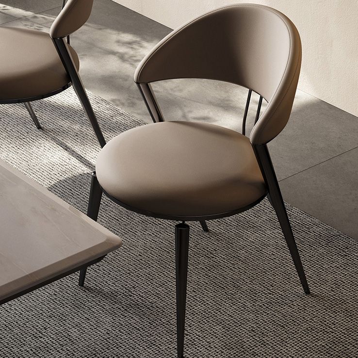 Contemporary Dining Chair Kitchen Open Back Dining Side Chair