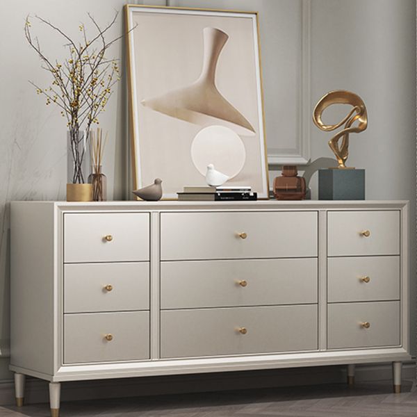 Contemporary Storage Chest Wooden Storage Chest Dresser with 8/9 Drawers for Home