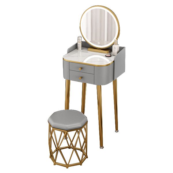 15.74" Wide Makeup Vanity Desk Glam Vanity Tables with 2 Drawers