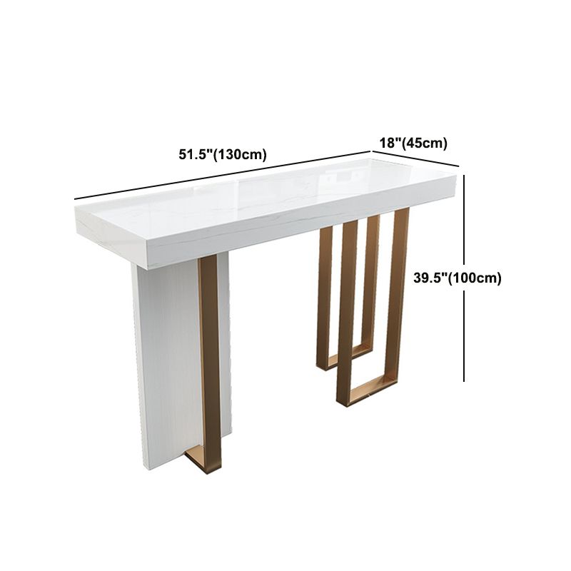 Glam 1/2/5 Pieces Sintered Stone Bar Table Set Rectangular Counter Set for Dining Room