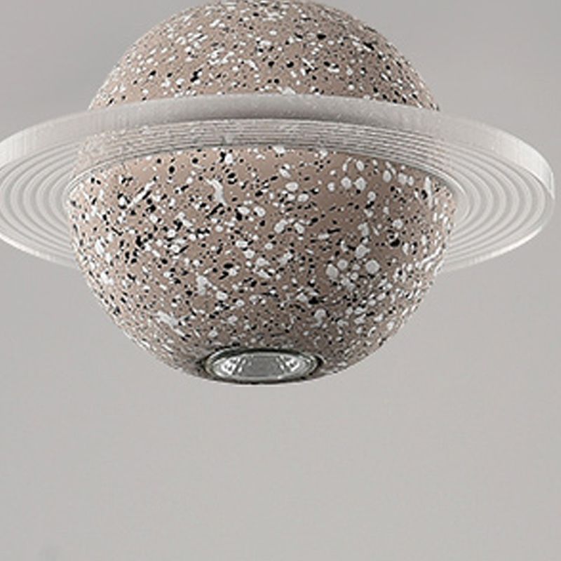 Bille de forme ciment suspendu moderne style multiples luminaires suspendus