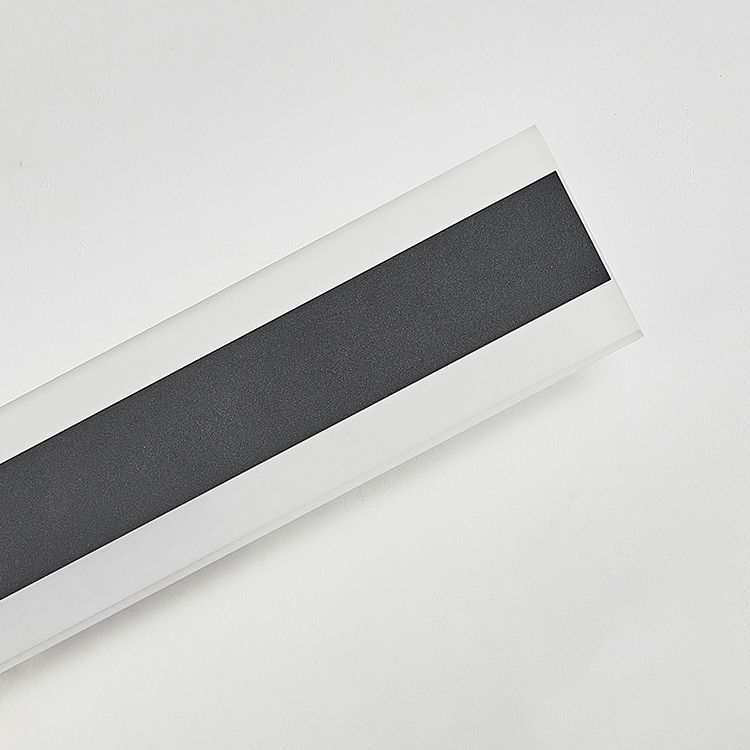 Black LED Wall Lamp in Modern Minimalist Acrylic Linear Wall Light