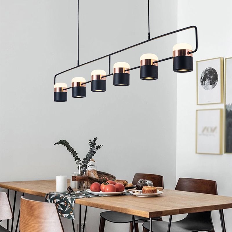 Hedendaagse stijl Cilinder Island Lighting Metal Island Lighting Ideas