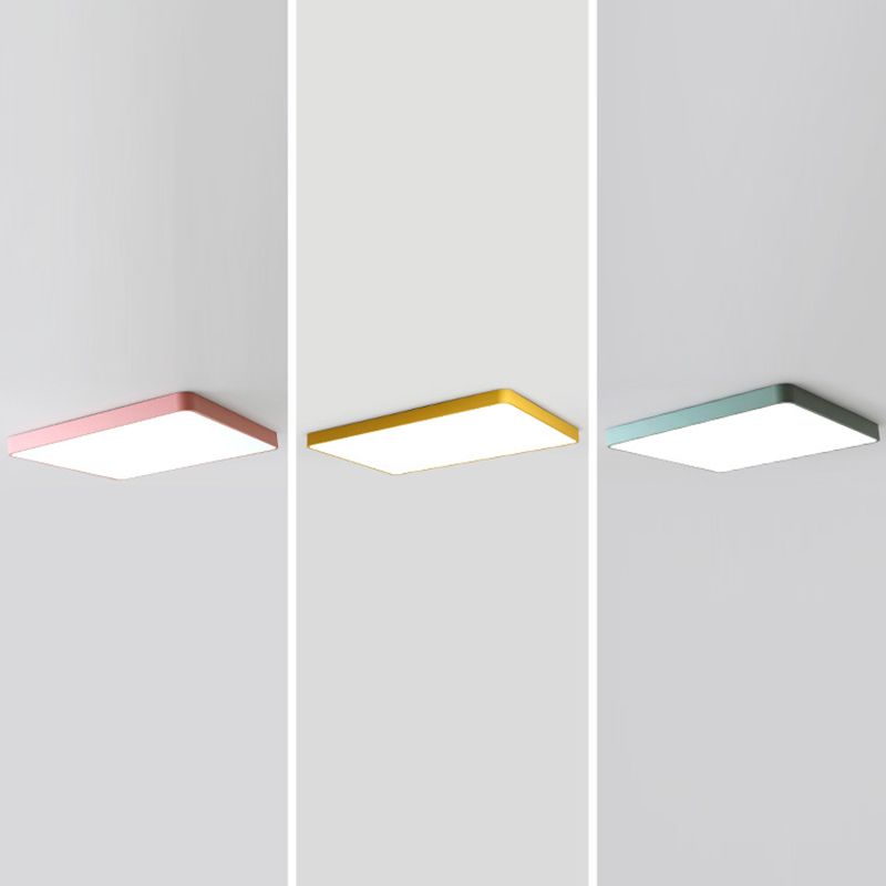 Metal Geometric Flush Mount Fixture Macron Flush Light Fixtures