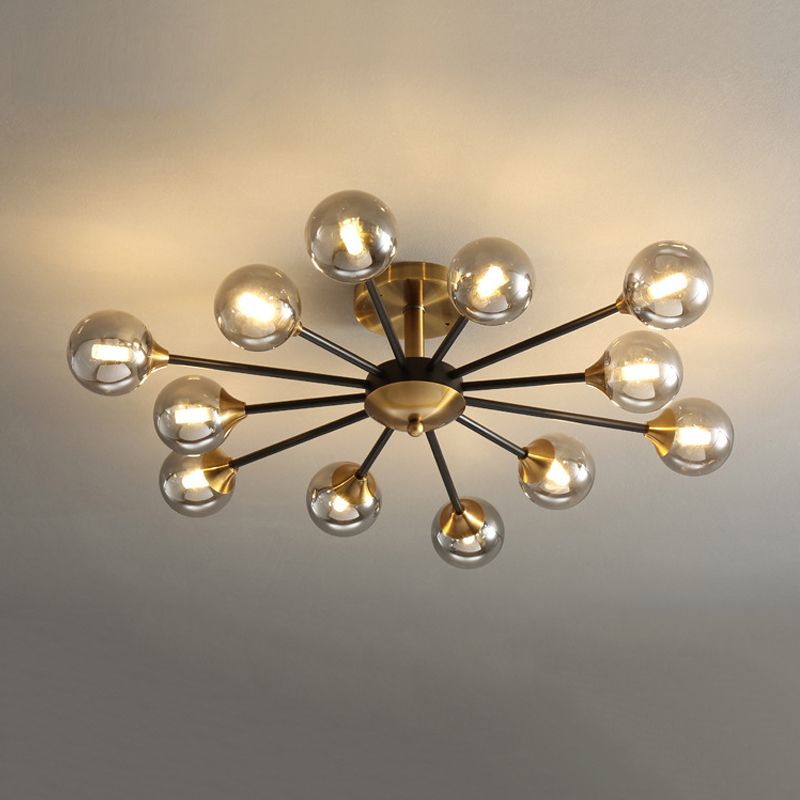 Glass Flush Mount Modern Style Flush Mount Lighting for Bedroom