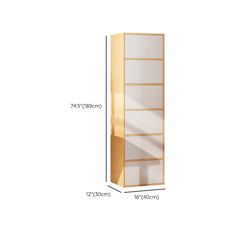 Contemporary Manufactured Wood Accent Cabinet Standard Storage Cabinet