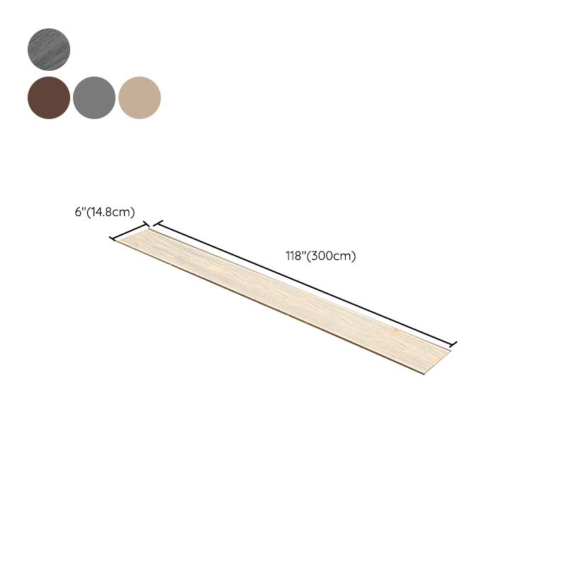 WPC Outdoor Flooring Rectangle Modern Style Waterproof Nail Flooring