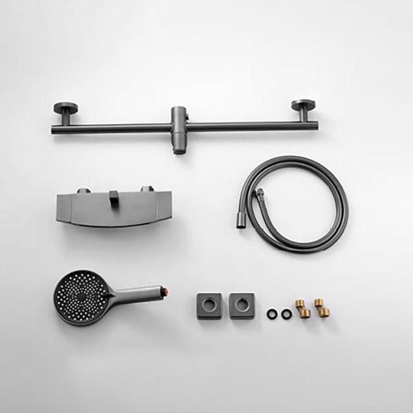 Modern Bathroom Faucet Two Handle Copper Wall Mounted Bathroom Faucet