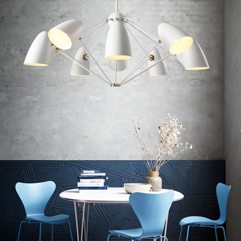 Modern Style Chandelier Pendant Light Shaded Pendant Chandelier with Metal Shade