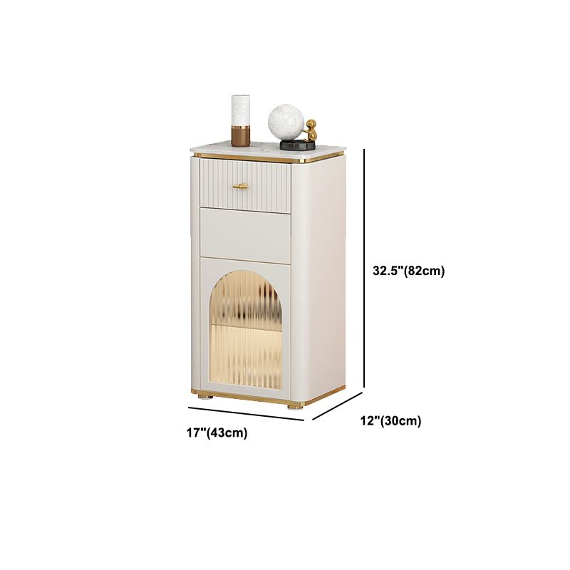 1 / 2 Drawers Combo Dresser Modern Storage Chest for Bedroom with Sensor Light