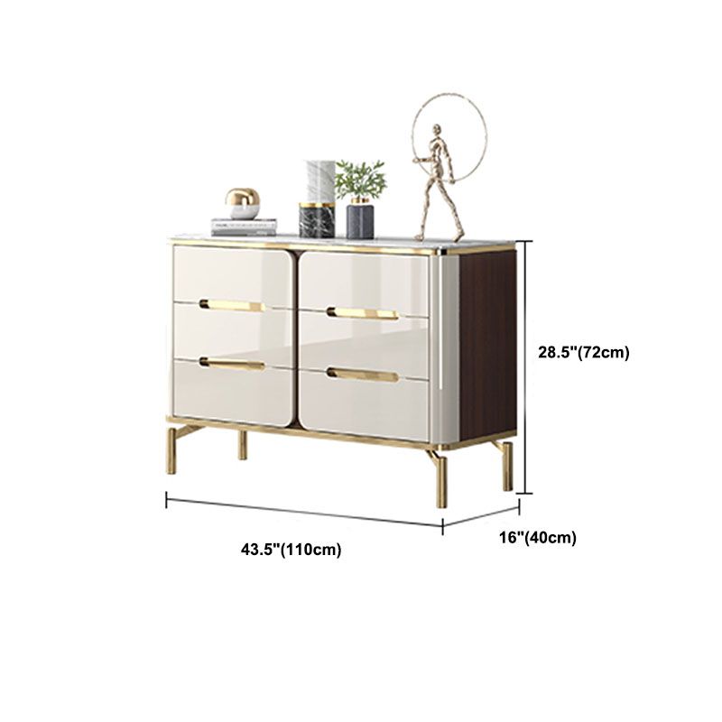 15.75-inch Width Storage Chest Stone Top Storage Chest Dresser for Bedroom