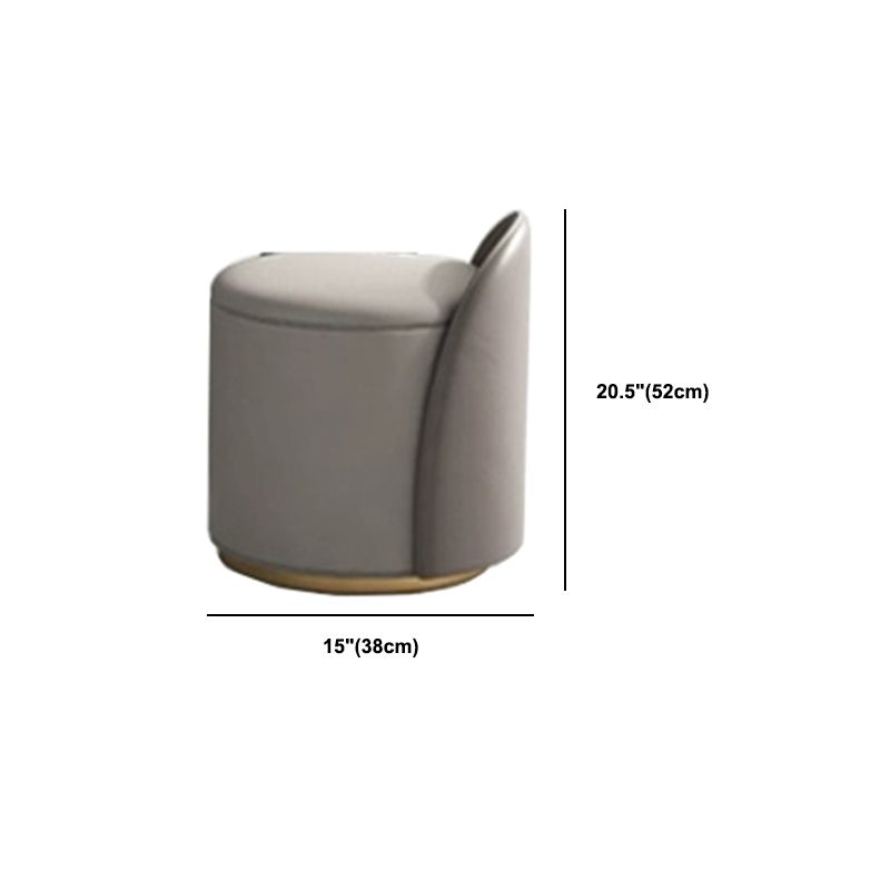 Rock Slate Off-white Dressing Table with 4 Drawers Metal Base