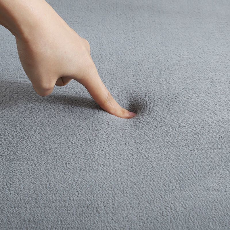Solid Color Rug Short Velvet Living Room Carpet Polyester Washable Area Rug