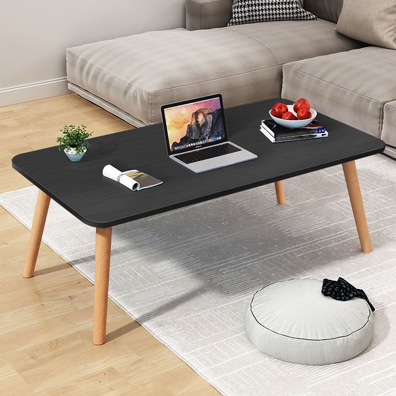 Contemporary Style Coffee Table Wooden 4 Legs Coffee Cocktail Table