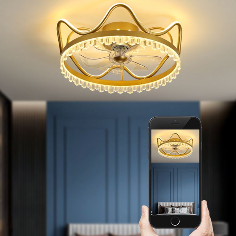 Kronendedecke Leuchte Leuchte stilvolle moderne Acrylschlafzimmer -LED -LED -Halbflush Mount Lampe