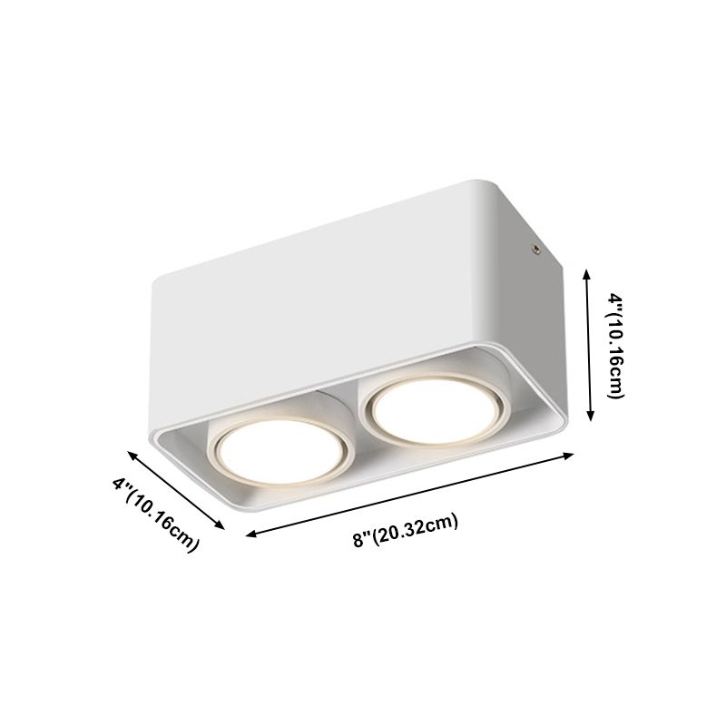 Plafonnier LED en forme de géométrie, montage encastré en aluminium, Style moderne et Simple, pour salon et chambre à coucher