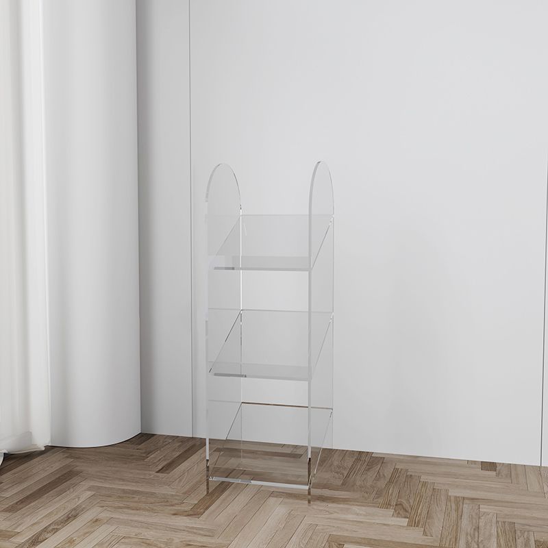 11" Wide Contemporary Bookshelf Open Back Shelves Included Bookcase