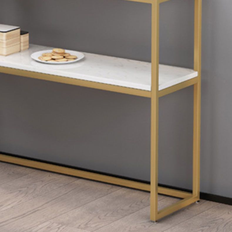 Home Dining Kitchen Island Table Modern Simple Rectangular Prep Table