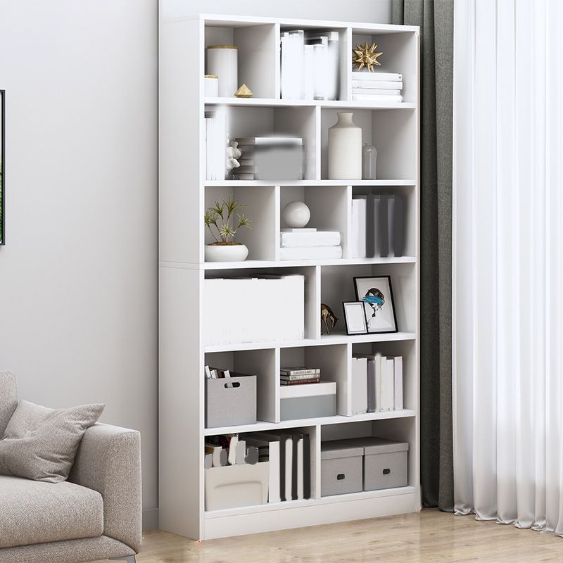 Contemporary Accent Cabinet with Wooden Shelves Rectangle Cabinet