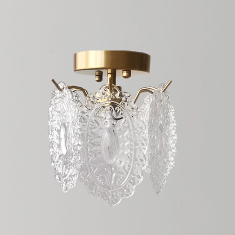 Modern Ceiling Light Creative Glass Flush Mount Ceiling Light Fixture for Bedroom