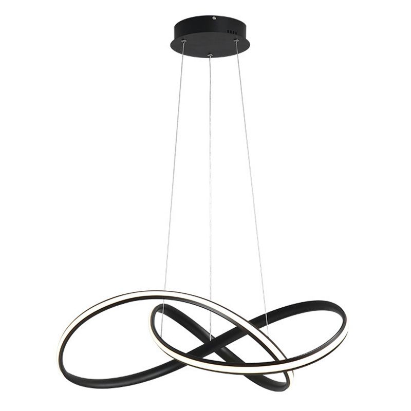 Geometric LED Adjustable Pendant Light in Modern Singular Style Aluminium Ceiling Light for Living Room