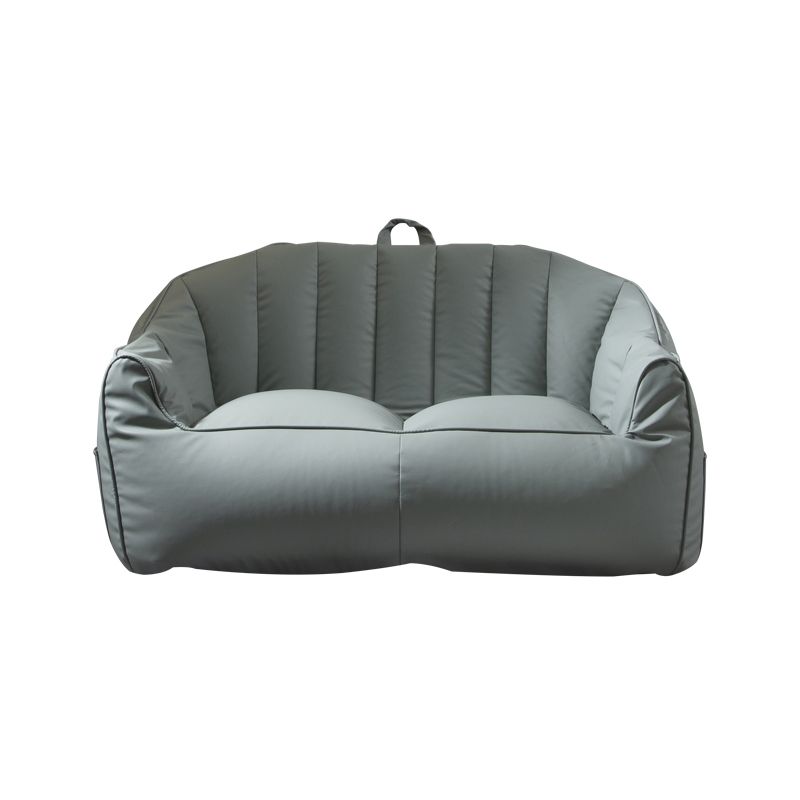 Sofá de almohada de almohada de cuero de piel sintética contemporánea Sofá de almohada cosida para apartamento para apartamento