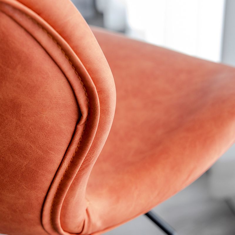 Contemporary Adjustable Height Stool Reception Leather Barstool