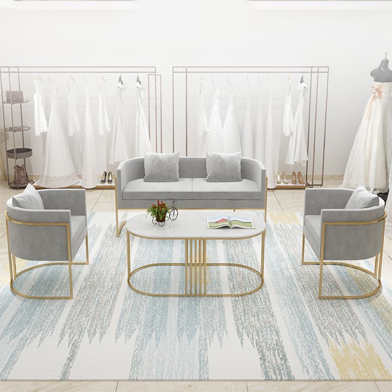 24.40" W x 29.52" H Contemporary Sofa Tuxedo Arm Standard Sofa for Living Room