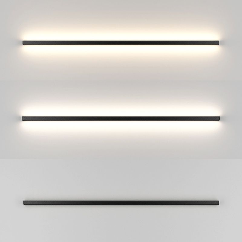 Nordic Modern Metal 1-Light Wall Mount Lamp Linear Wall Sconce for Bedroom