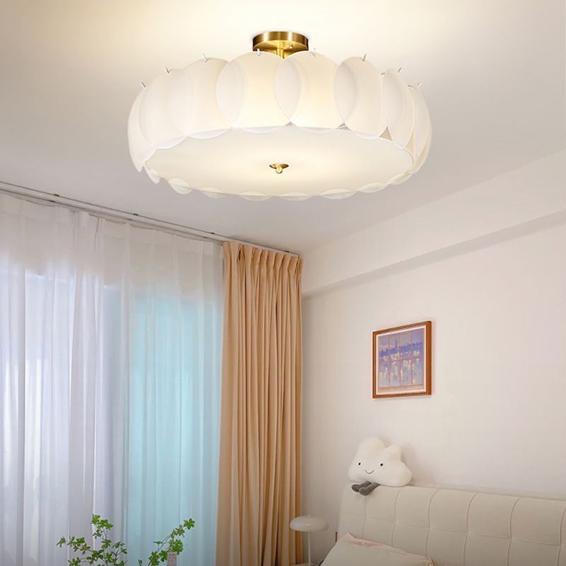 Modern Ceiling Light Creative Flush Mount Ceiling Light Fixture with Glass Shade