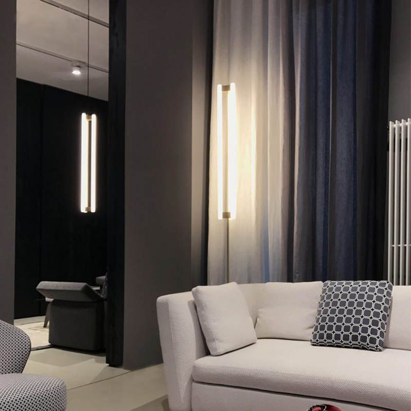 Pendre tubulaire minimaliste LABRE LED LED LED LED en argent