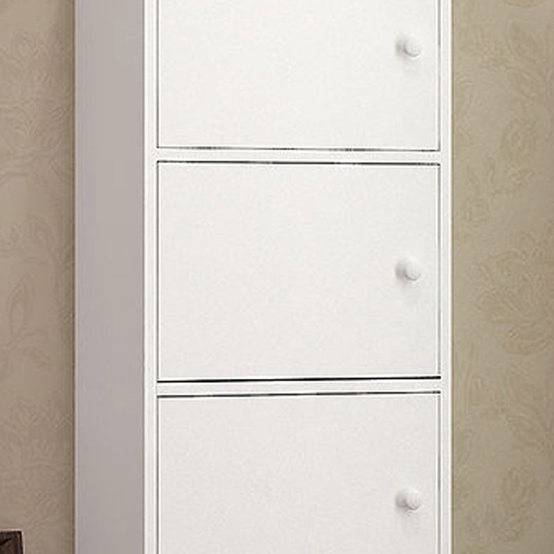 Manufactured Wood Standard Bookcase Contemporary Vertical Shelf with Cabinets