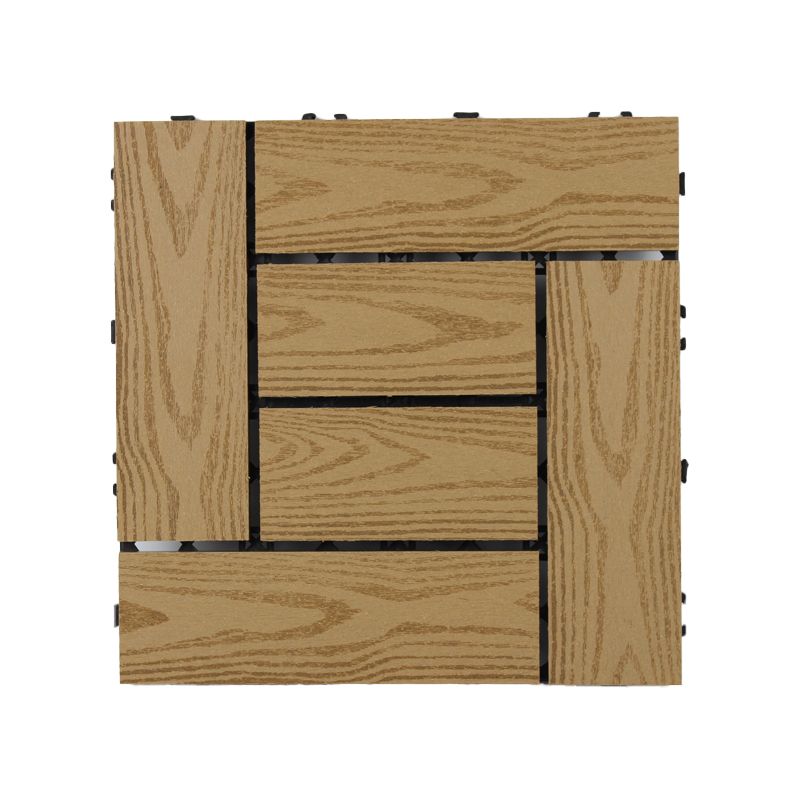 12" X 12"Square PVC Patio Tiles Snapping Installation Outdoor Flooring Tiles