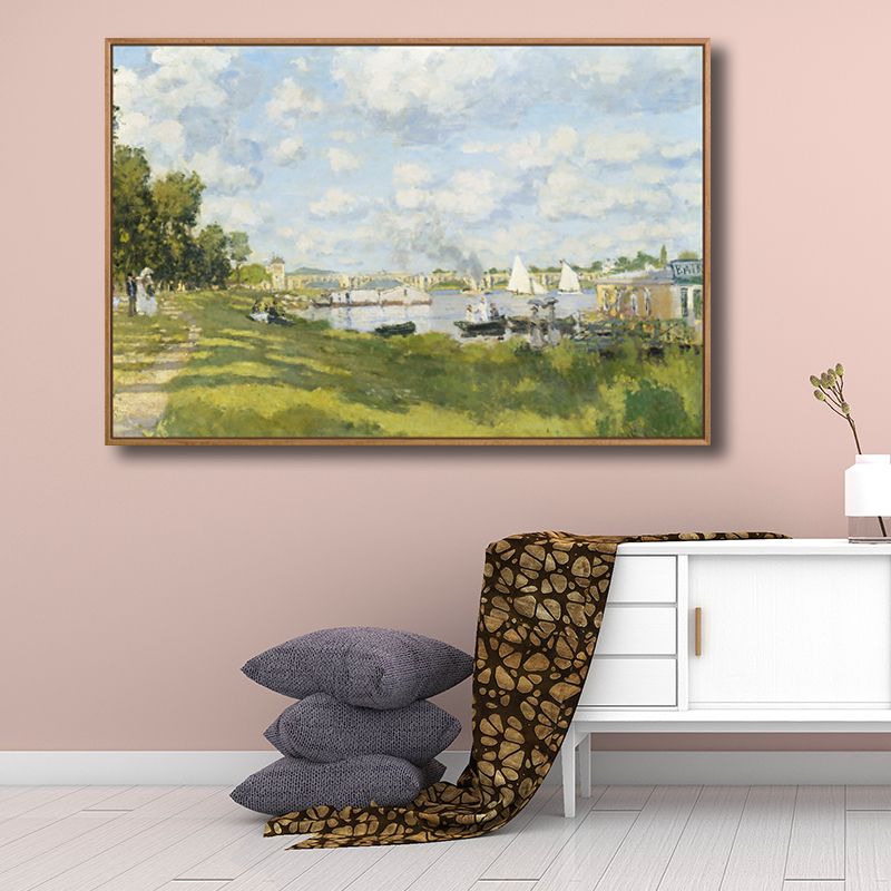 Landscapes Wall Art Decor Textured Vintage Living Room Canvas Print, Multiple Sizes