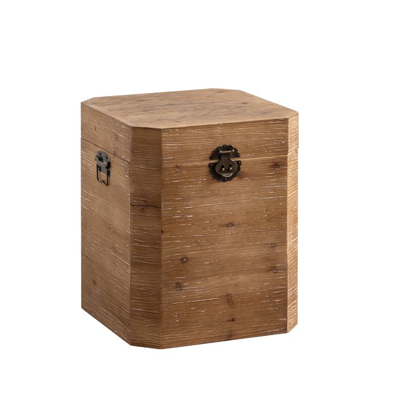 French Country Geometric Coffee or End Table Wood Coffee Table