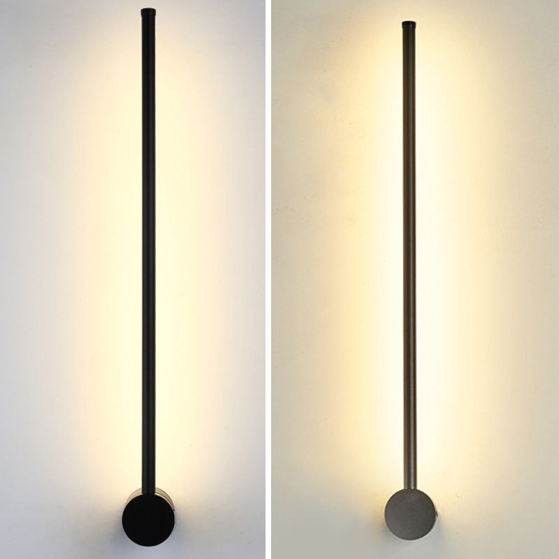 Modern Minimalist Style Linear Wall Sconce Lighting Metal Wall Mount Light for Living Room