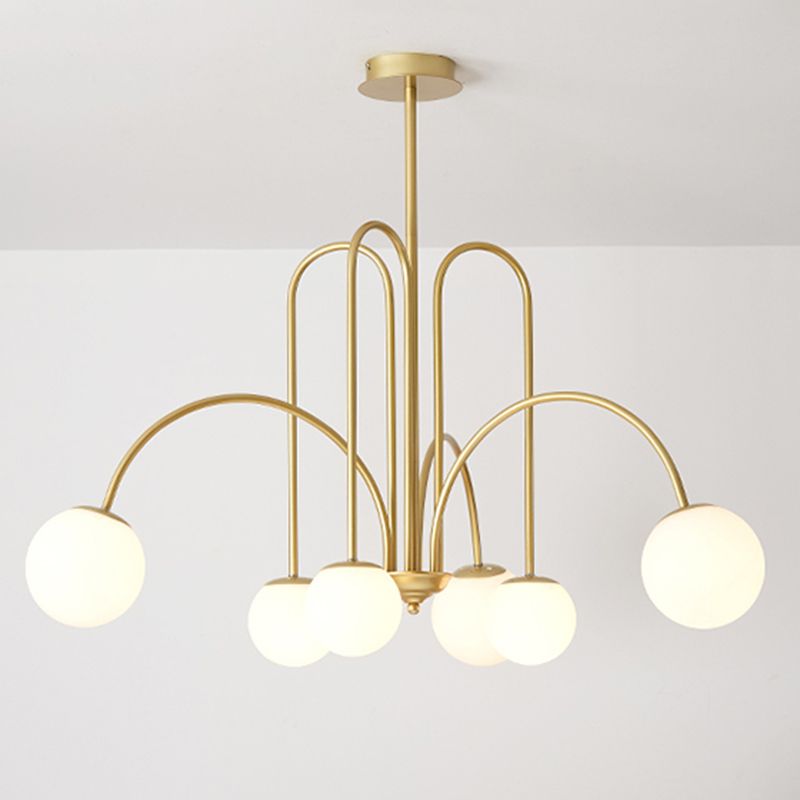 Candelier de la sala de estar molecular Cobriz Cobertura Ligera Ligera Nórdica Fixtura de iluminación