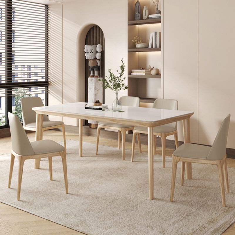 Contemporary Furniture Rectangle Stone Dining Room Table for Kitchen