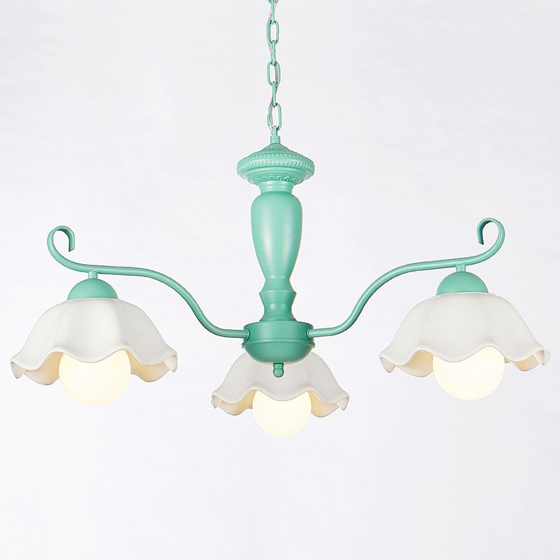 Lampada a sospensione a sospensione a sospensione in stile multi-testa Lampada a forma di lampadario per soggiorno per soggiorno