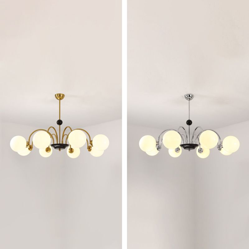 Modern Chandeliers For Dining Room Globe-Shaped Chandelier Pendant Light