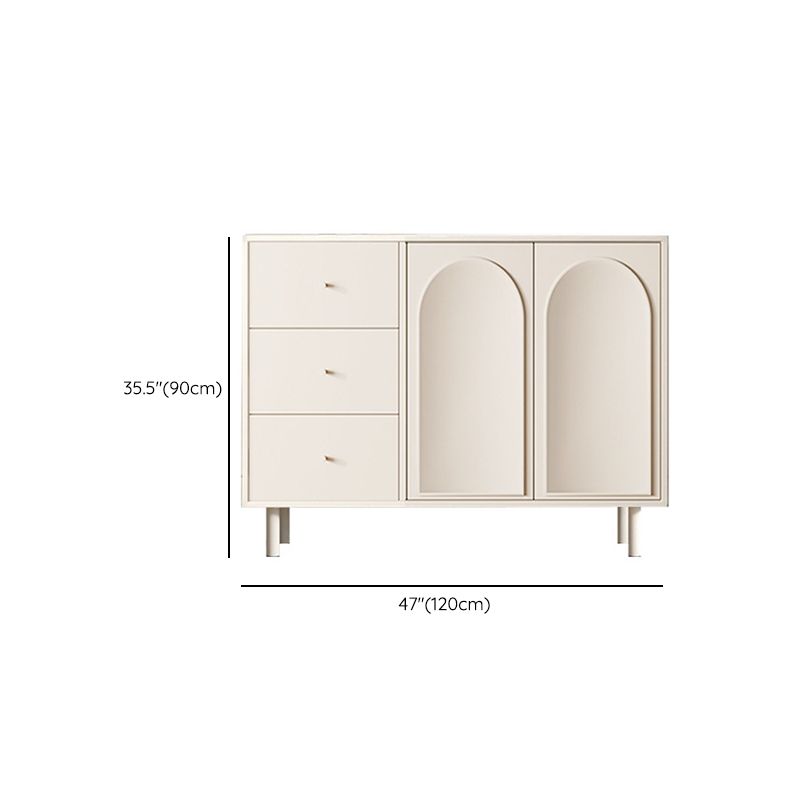 Modern Dining Server Engineered Wood Buffet Server with Doors for Living Room