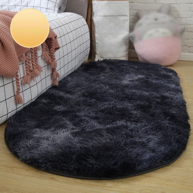 Tapis de couleur en polyester en peluche élégant tapis de soins faciles pour le salon