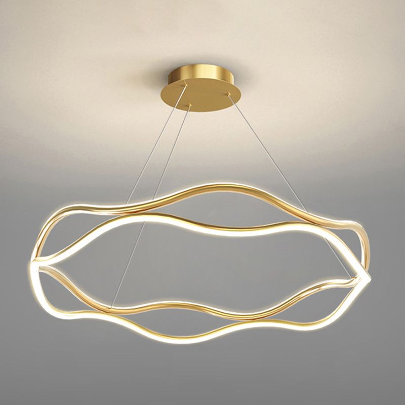 Weaving Wohnzimmer Kronleuchter Lampe Metall Einfachheitstil Kronleuchter Beleuchtung