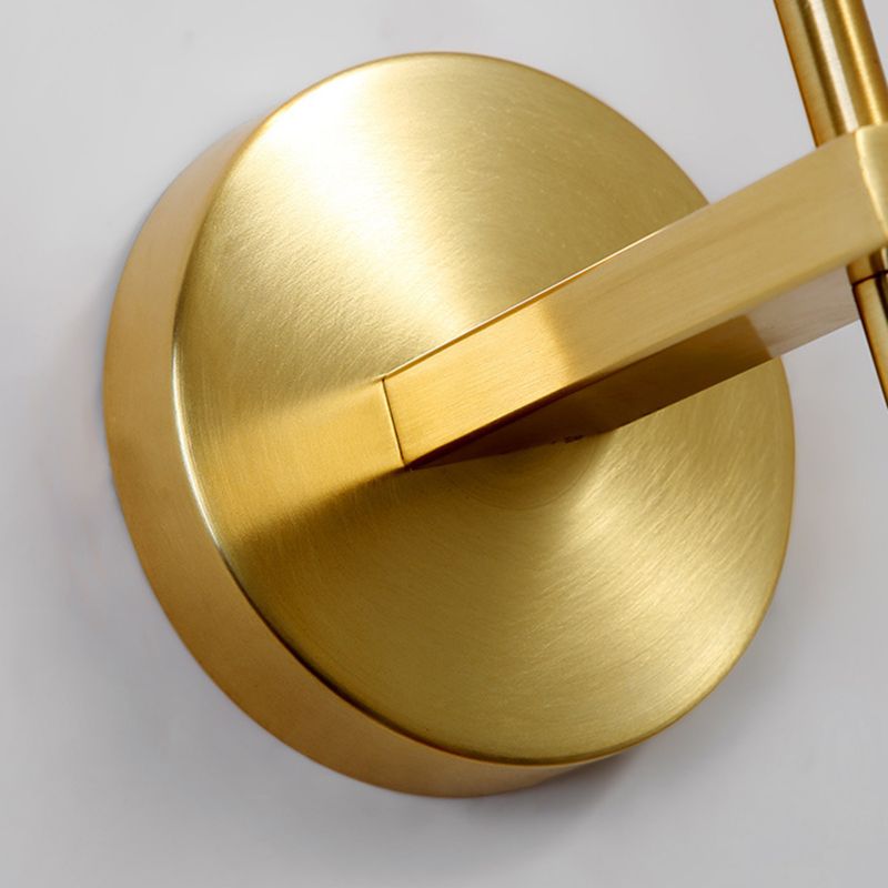 Mid-Century Armed Wall Lighting Ideas 1 Light Wall Sconces with Crystal Shade