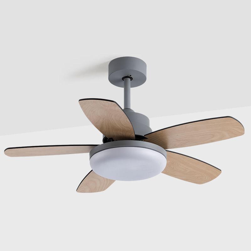 Ventola del soffitto rotondo leggero in stile children 1 1 lampadina a LED LED per camera da letto