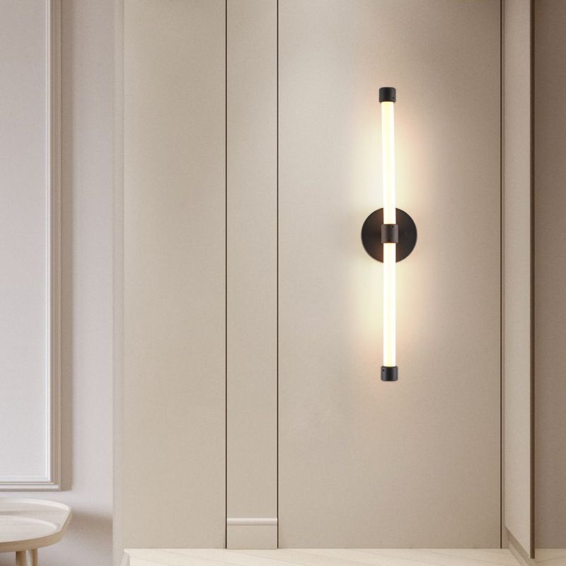 Minimalism Wall Light Fixture Streamlined LED Mirror Lamp for Bathroom